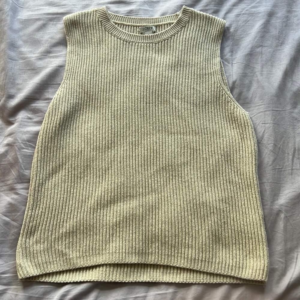 EUC tan sweater tank
